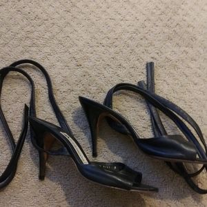 Incredibly sexy lace-up European leather heels